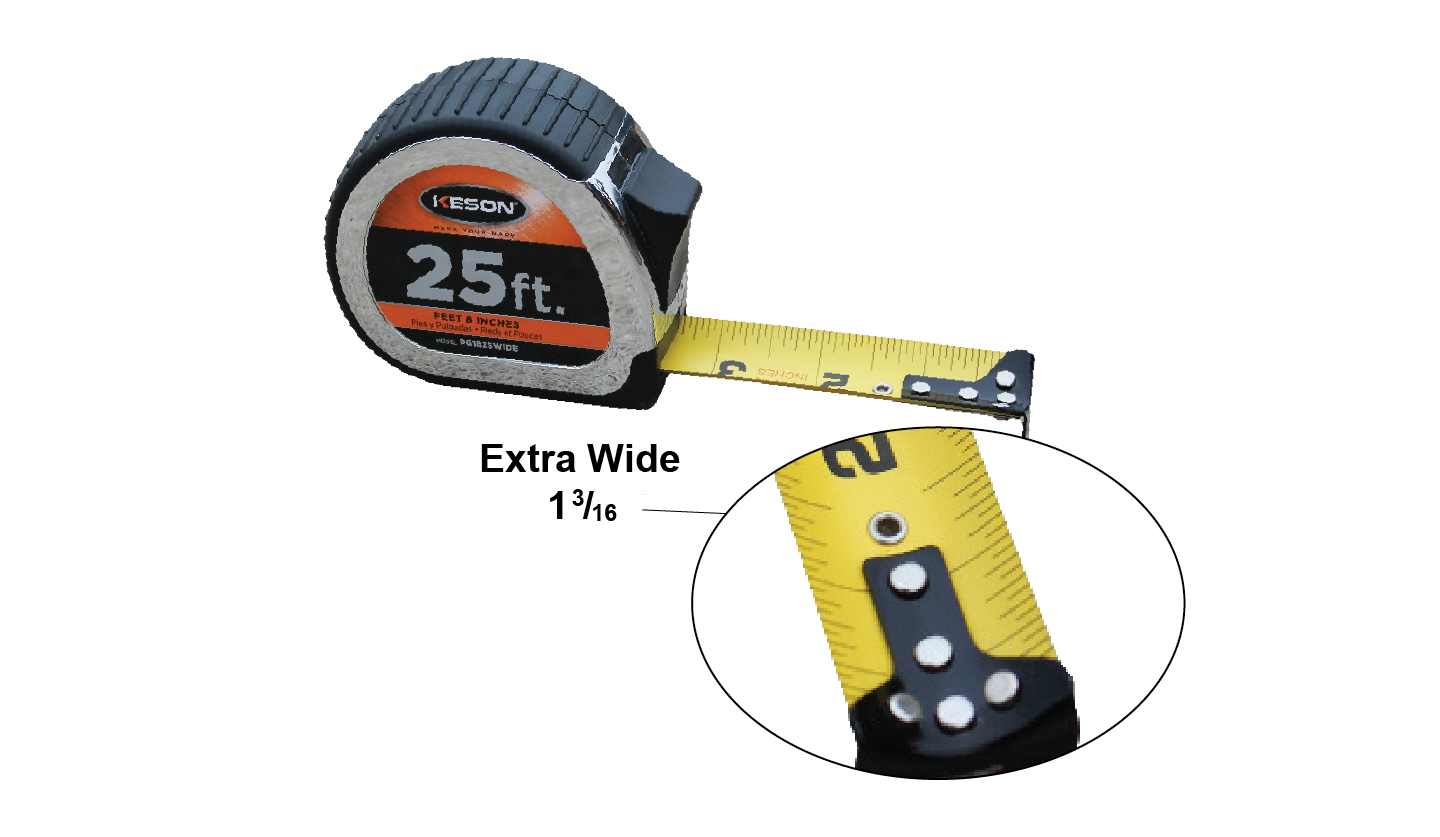 Keson 25' Wide Tape Measure